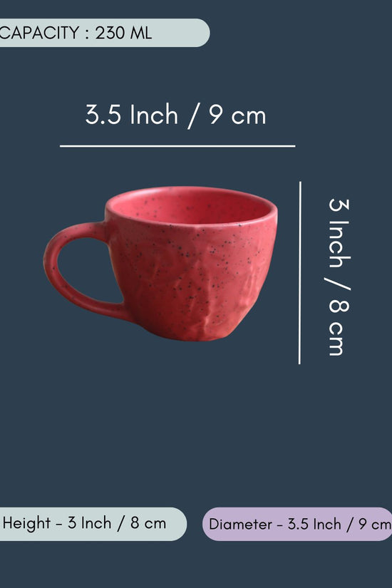 Red Textured Mug