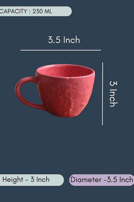 Red Textured Mug