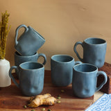 Earthy Wavy Mug - Set of 6 with premium quality material