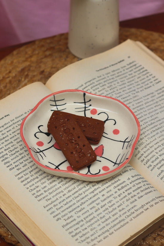 Cats - Handmade Dessert Plate with premium quality material