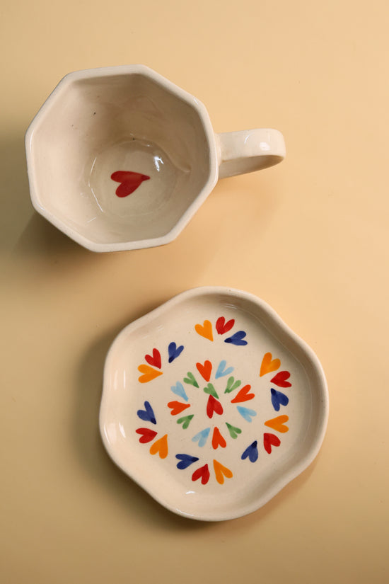 handmade mug & dessert plate