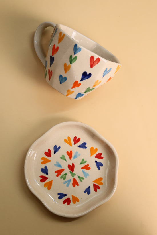 handmade loveislovemug & loveislove handmade dessert plate