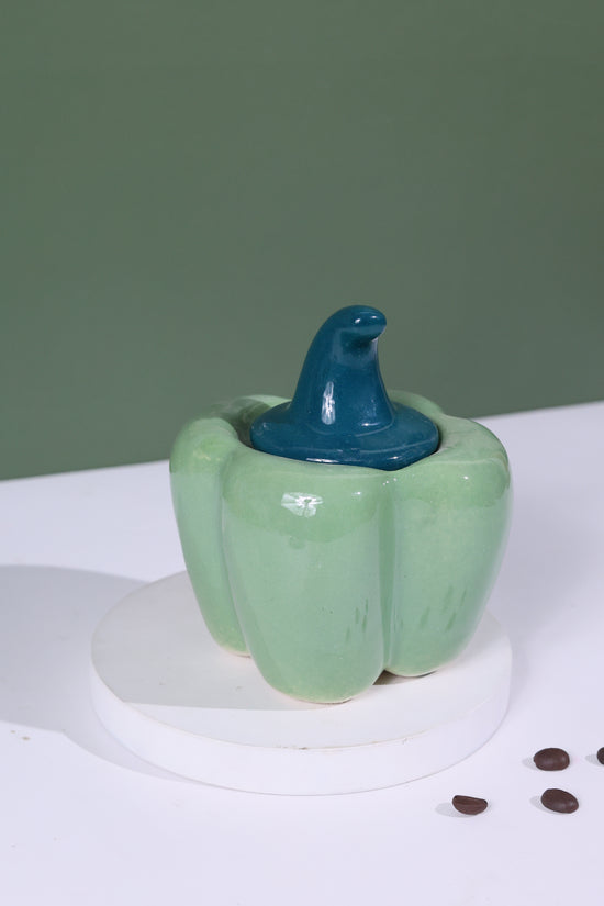 Bell Pepper Jar - Green made by ceramic