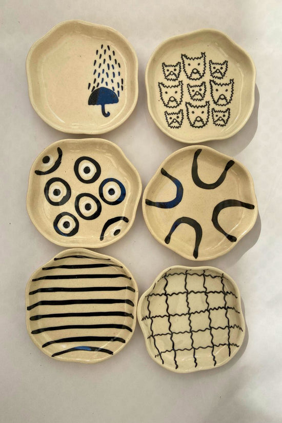 Set of 6 Tasty Treat Handmade Dessert plate (for the price of 5) with premium quality material