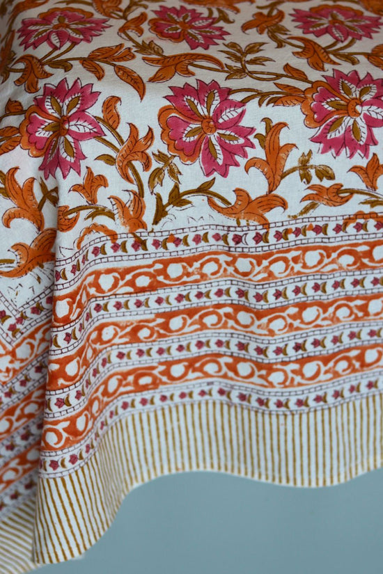 block printed bedsheet