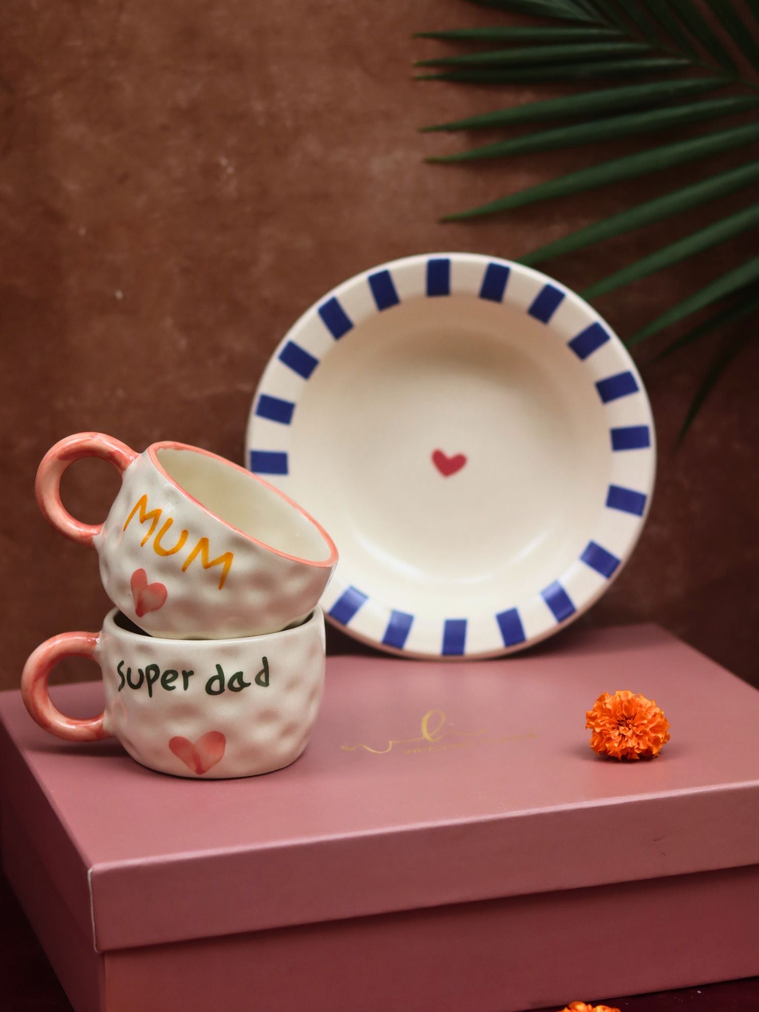 The Special Mum & Dad Luxe Gift Hamper made by ceramic