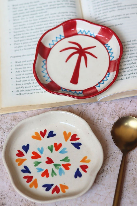 Handmade LoveisLove & Palm Handmade Dessert plate