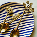golden cutlery made by brass