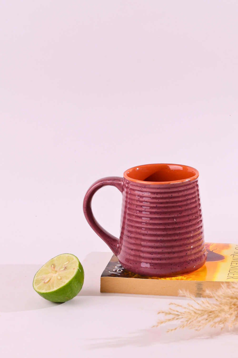 Beautiful lavender color coffee mug 