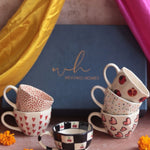 Set of 6 Heart Bliss Mugs (for the price of 5) Diwali Gift Box premium quality gift hamper