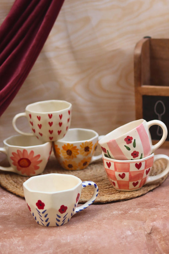 Set of 6 Bestseller Mugs (for the price of 5) handmade in India