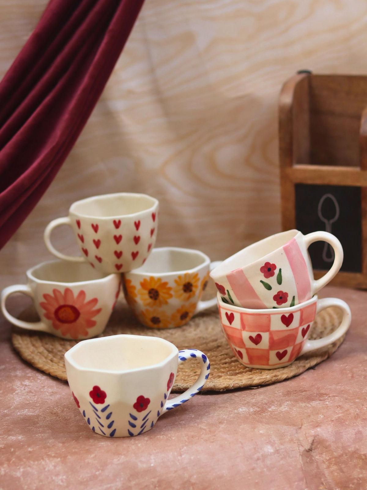 Set of 6 Bestseller Mugs (for the price of 5) handmade in India