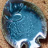 Handmade ceramic fish platter 