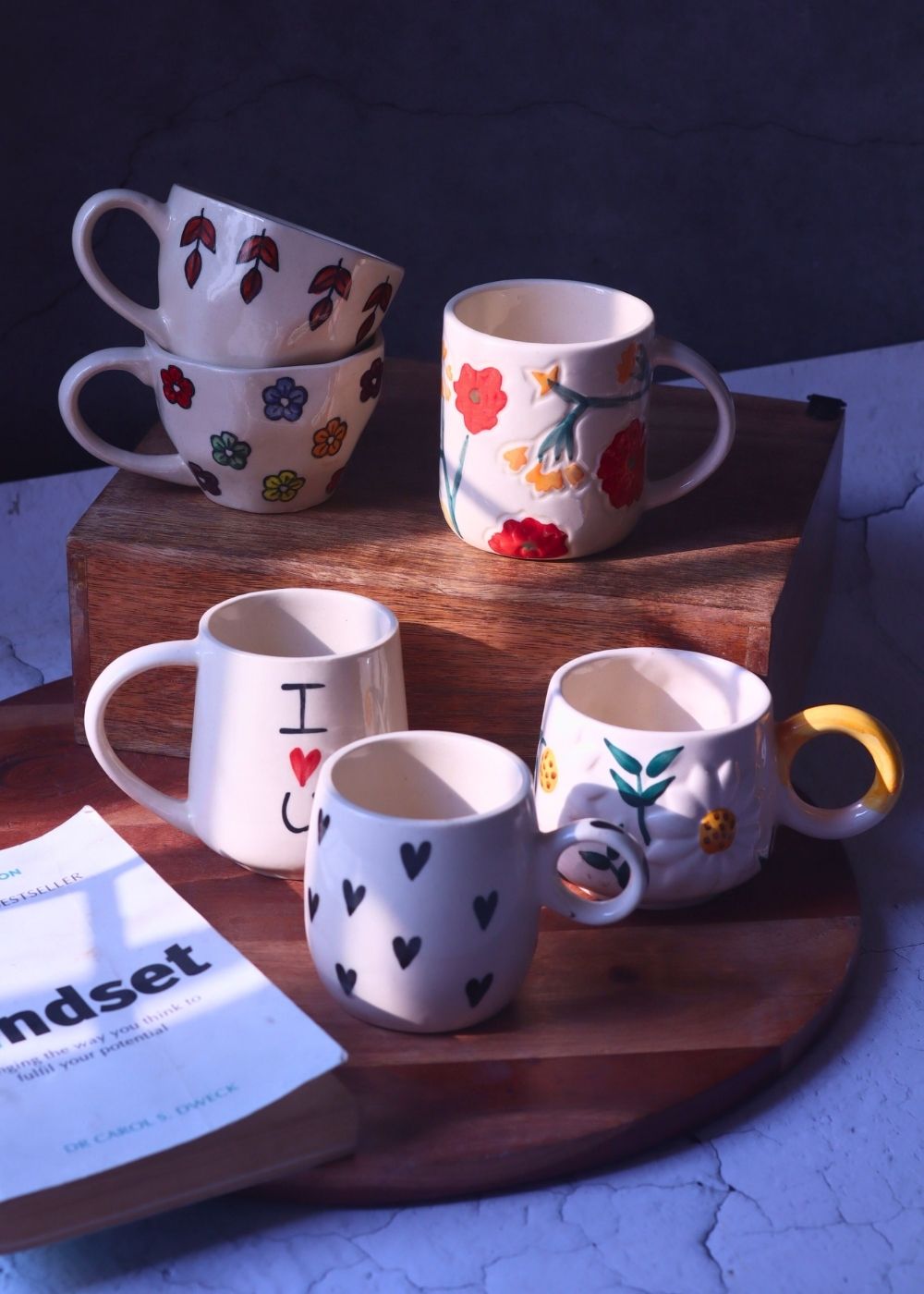 Set of 6, for the price of 5 essential mugs handmade in india