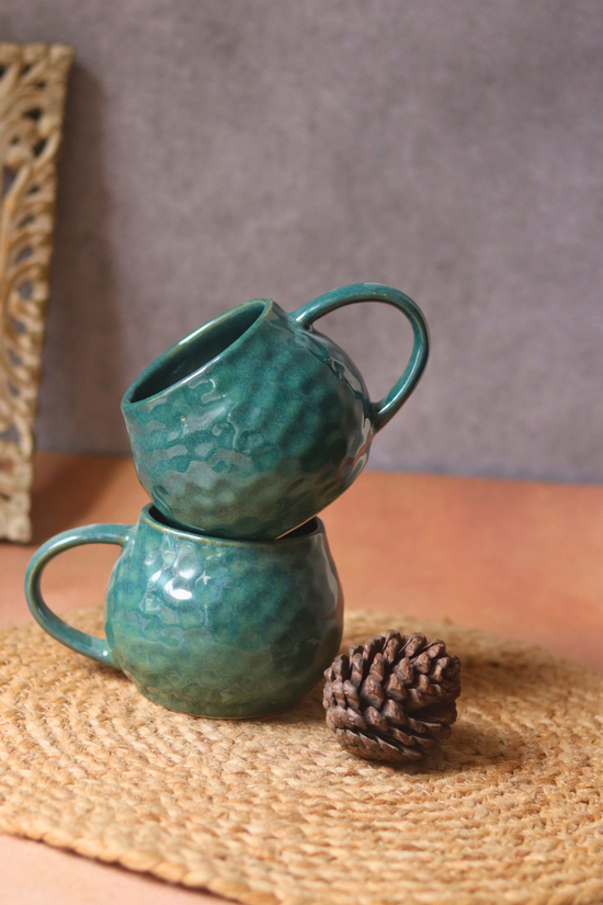 Two handmade coffee mugs 
