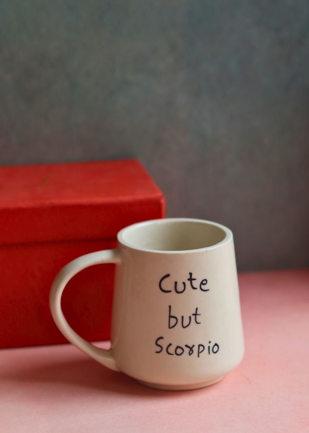 cute but scorpio mug with a luxury gift box 