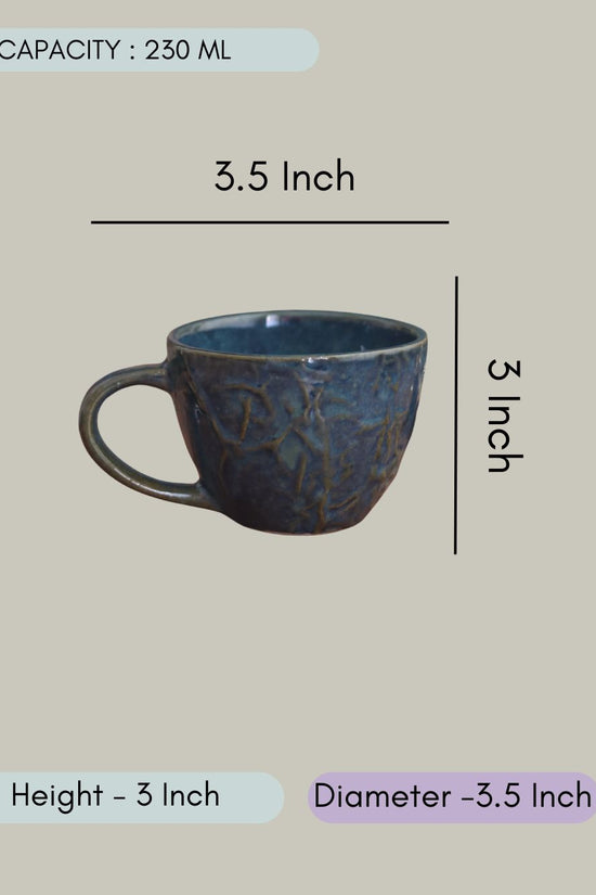 Blue Textured Mug
