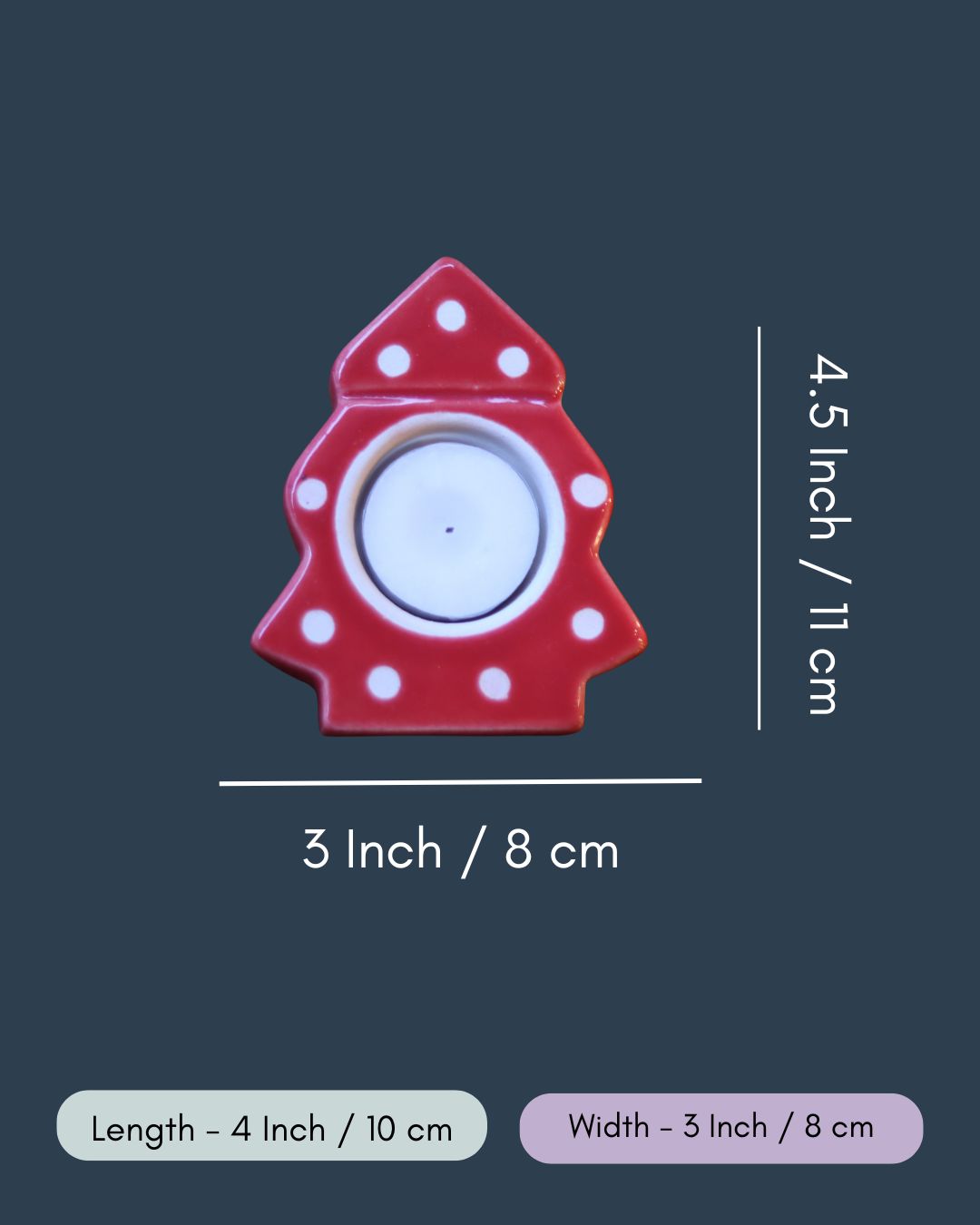 Christmas Tree Tea light Holder in a Gift Box