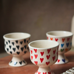 colorful heart goblet made by ceramic