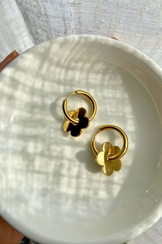 waterproof Floral Drop Earrings