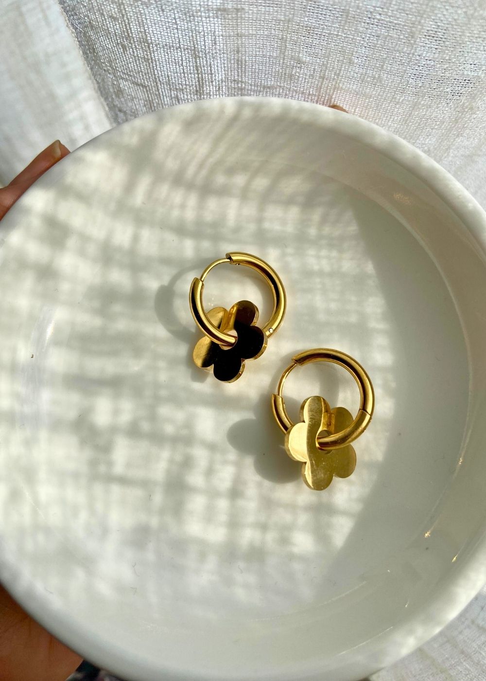 waterproof Floral Drop Earrings