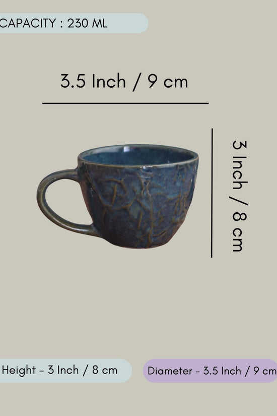 Blue Textured Mug