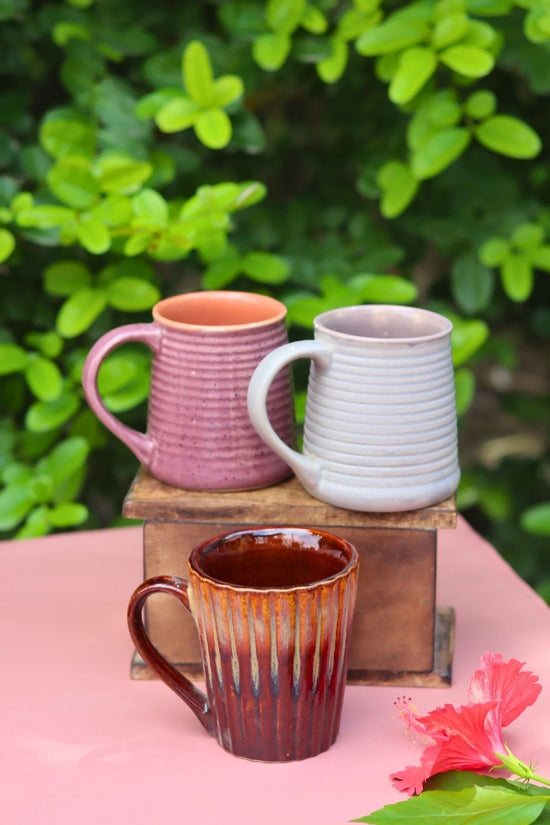 Set of 3 - Cheerful Sip Mugs with premium quality material