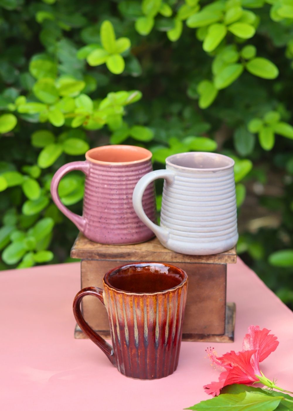 Set of 3 - Cheerful Sip Mugs with premium quality material