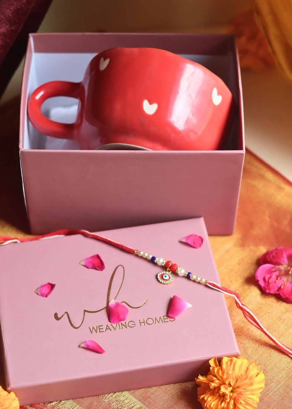 Cupid mug Rakhi Gift Box made by ceramic