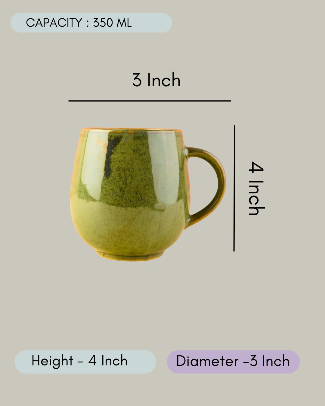 Pistachio Stoneware Mug