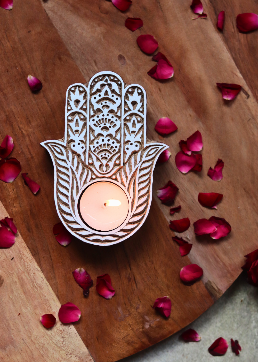  tea light holder, wooden tea light holder