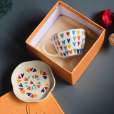 loveislove mug & loveislove dessert plate in a gift box