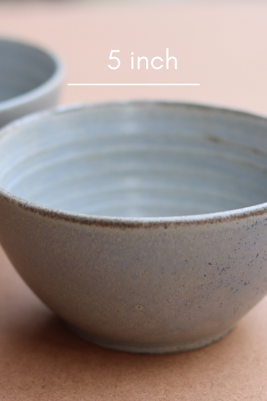 Ceramic earthy bowl height & breadth