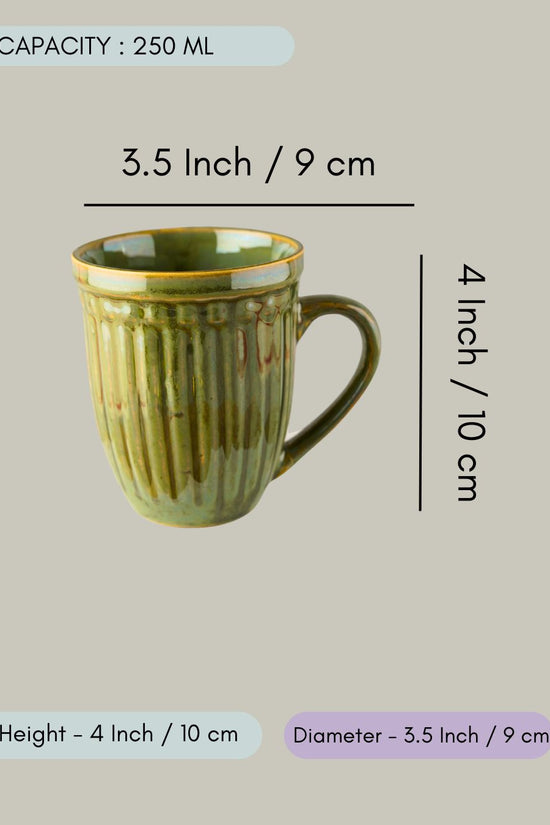 Moss Green Vintage Mug