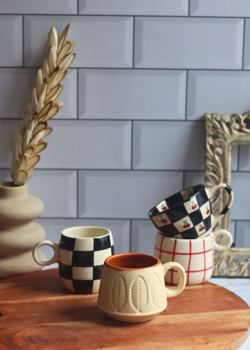 buy 3, get 4 mugs handmade in india 