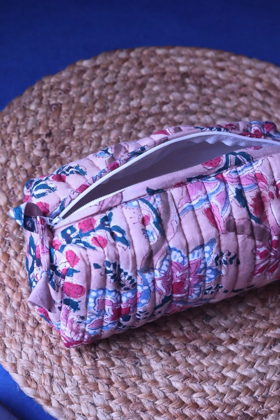 Floral Plush Toiletry Bag - Small with premium quality material
