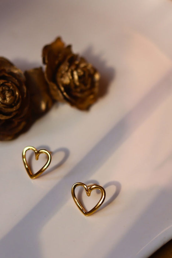 waterproof Serene Heart Earrings
