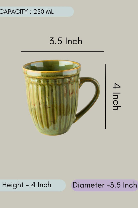 Moss Green Vintage Mug