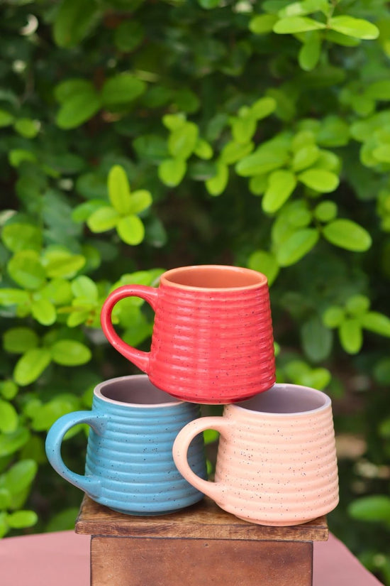 Set of 3 - Handmade Delight Mugs with premium quality material