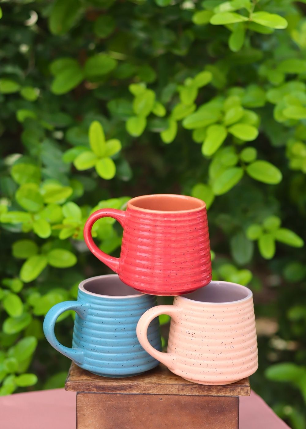 Set of 3 - Handmade Delight Mugs with premium quality material