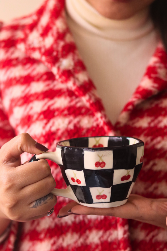 Cherry Blossom Coffee Mug In Hand