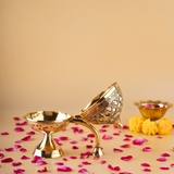 Brass dhoop dani with rose petals