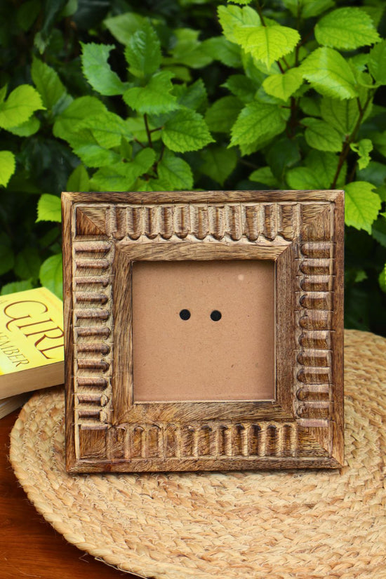handmade modern square wooden frame