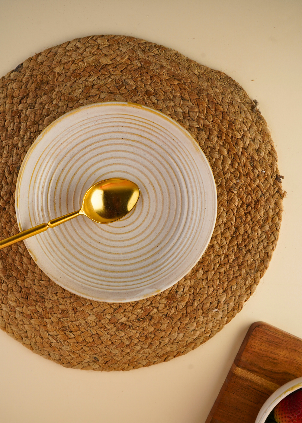 pearl white swirl bowl handmade in india