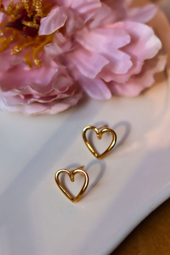 Serene Heart Earrings with premium quality material