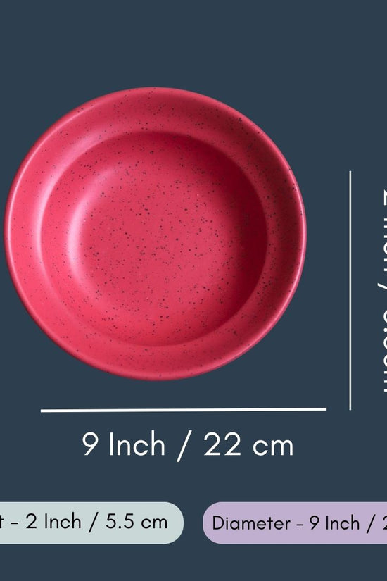 Deep Red Pasta Plate