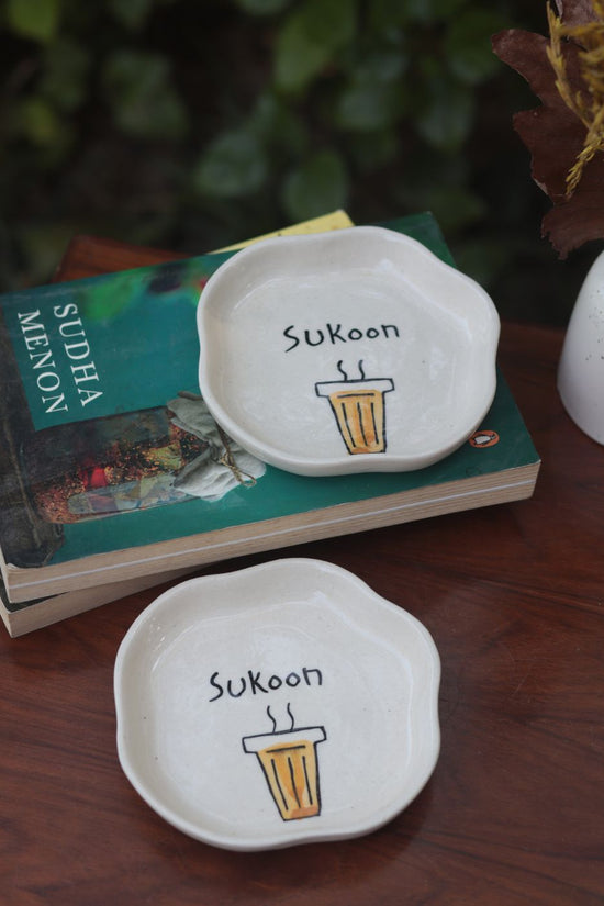 Sukoon - Handmade Dessert Plate made by ceramic