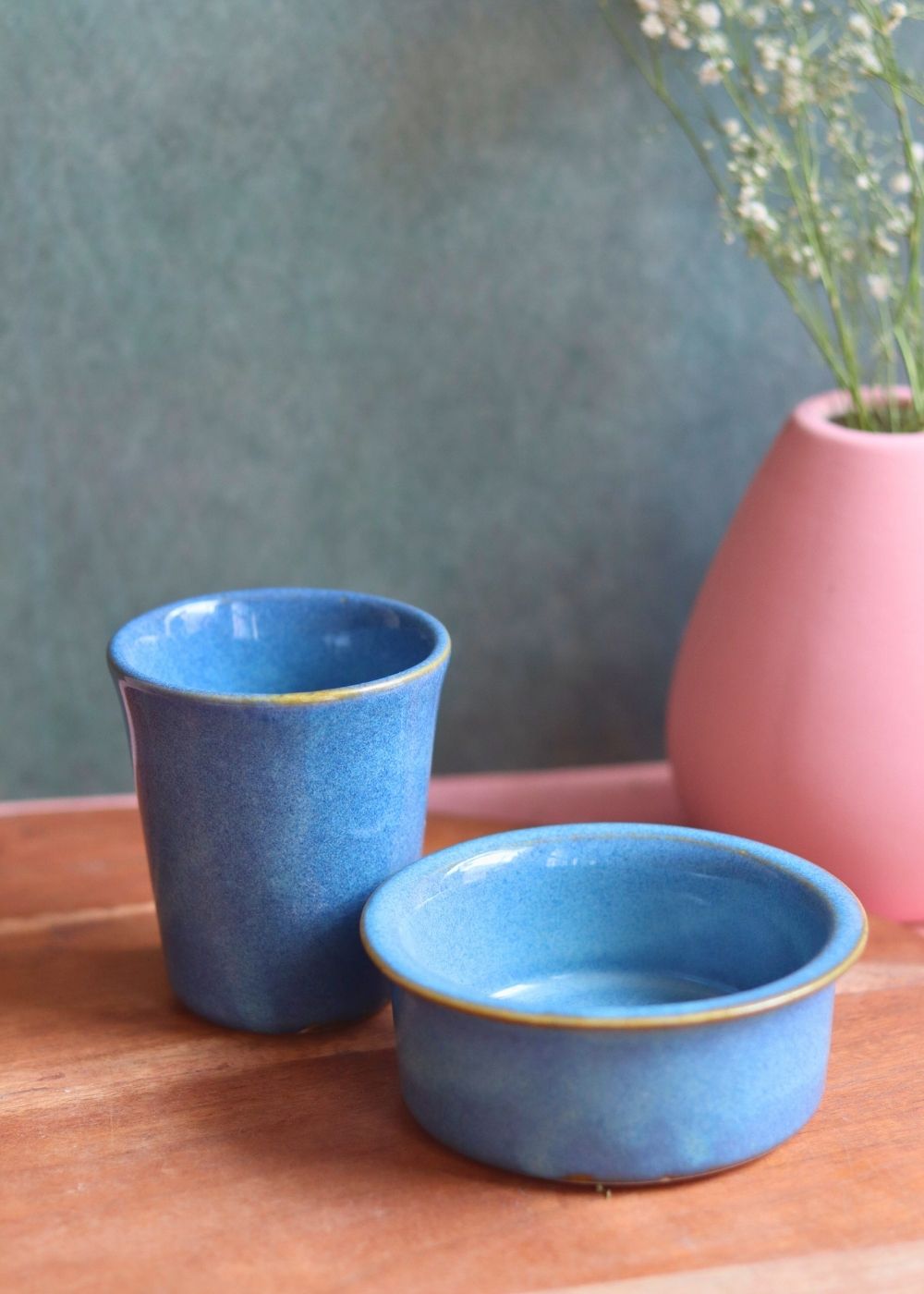 auro blue dabara set made by ceramic