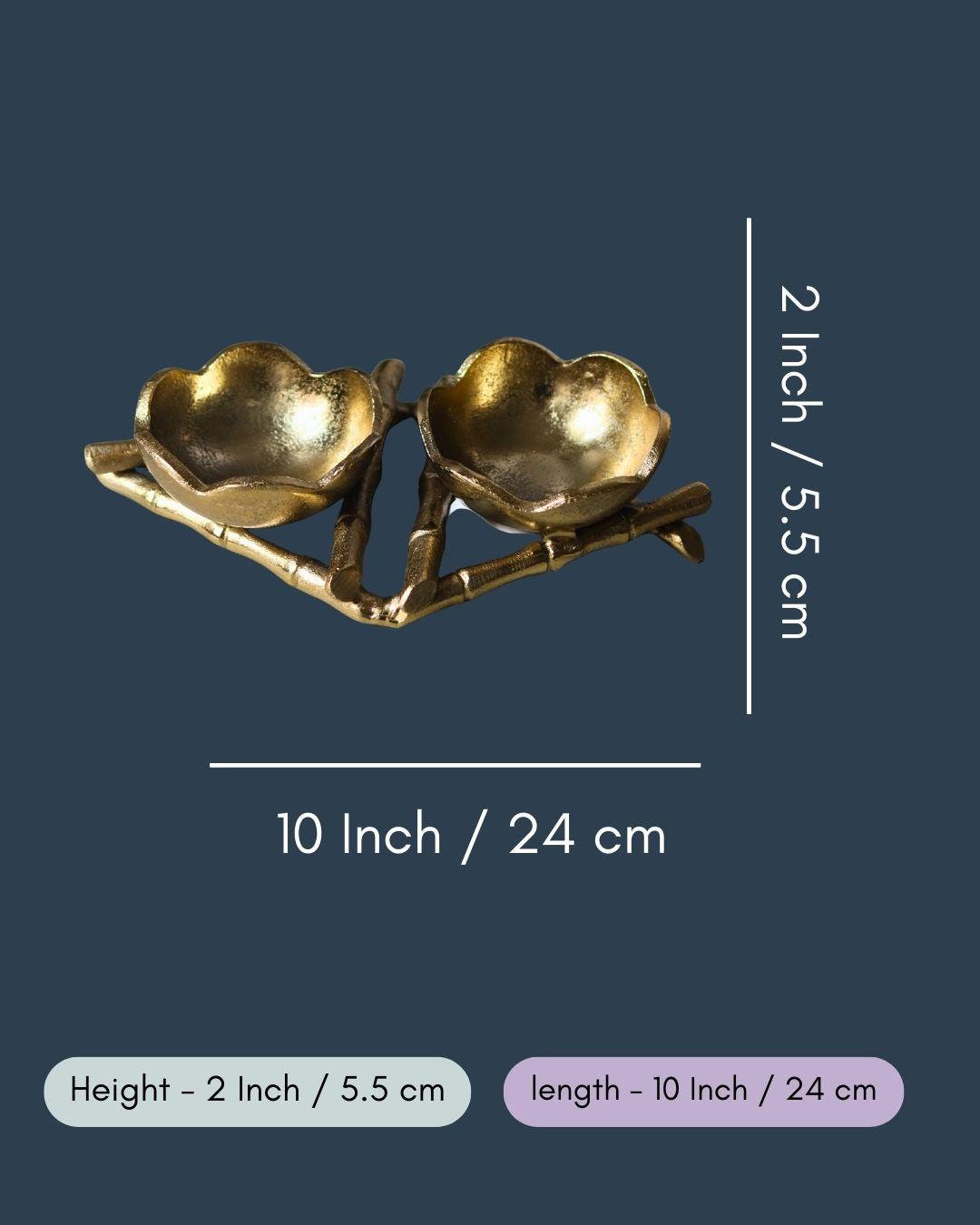 Golden Nest Snack Tray