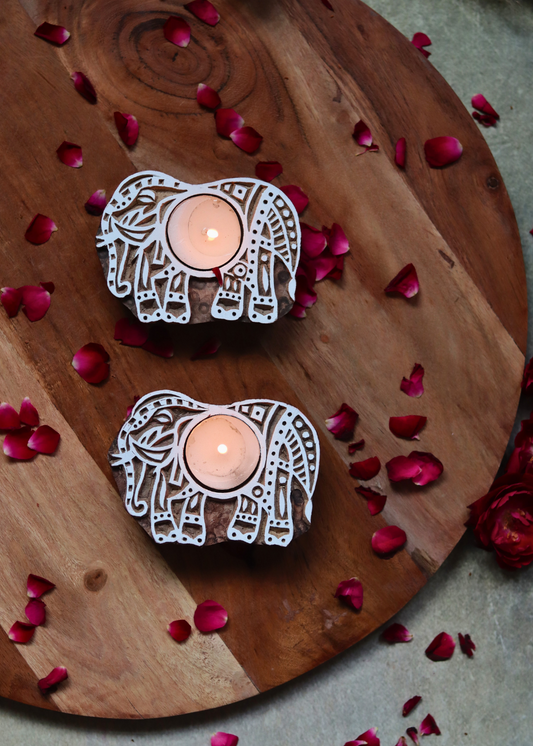  tea light holder, wooden tea light holder